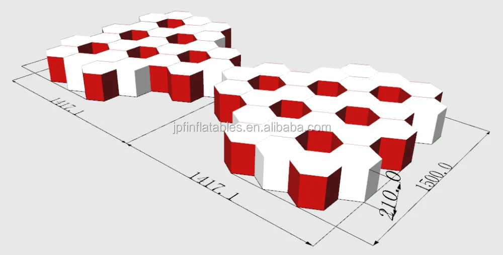 Custom made inflatable lase tag equipment, outdoor large size inflatable lase tag maze for sale