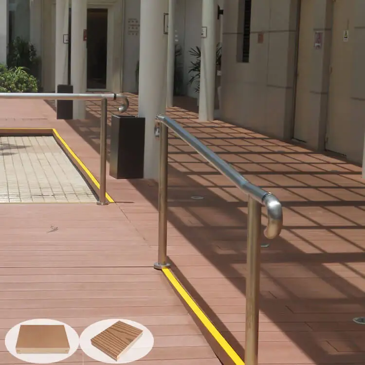 
Recycled Skid Resistance Outdoor Wood Plastic Composite Deck Swimming Pool Floor Walkway Veranda Waterproof WPC Board 