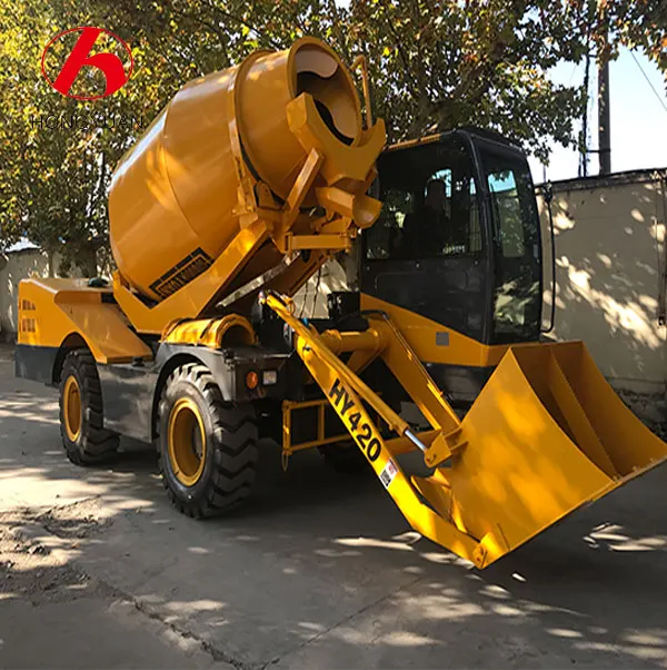 Large site equipment weight loaded concrete truck cheap concrete mixer