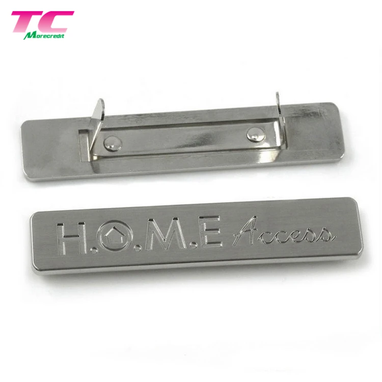 Antique Silver Special Shape Brand Custom Metal Logo Plate For Handbags