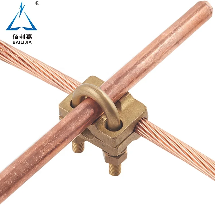 Earthing Connection High Strength U-bolt Rod To Cable Clamps