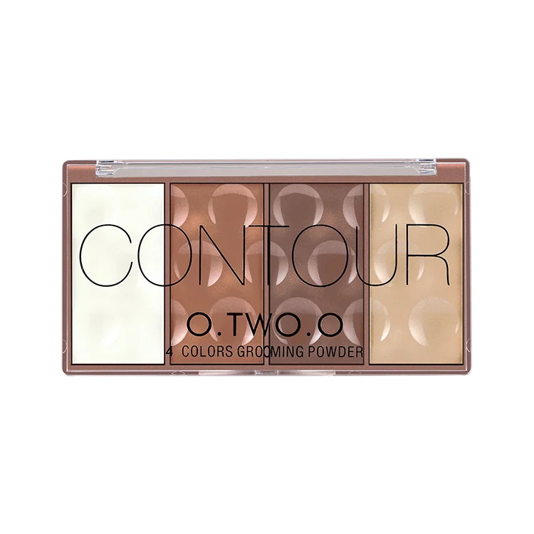O.TWO.O Cosmetics High Quality Lower Price 4 Colors Blush & Contour Set Magnetic Makeup Palette