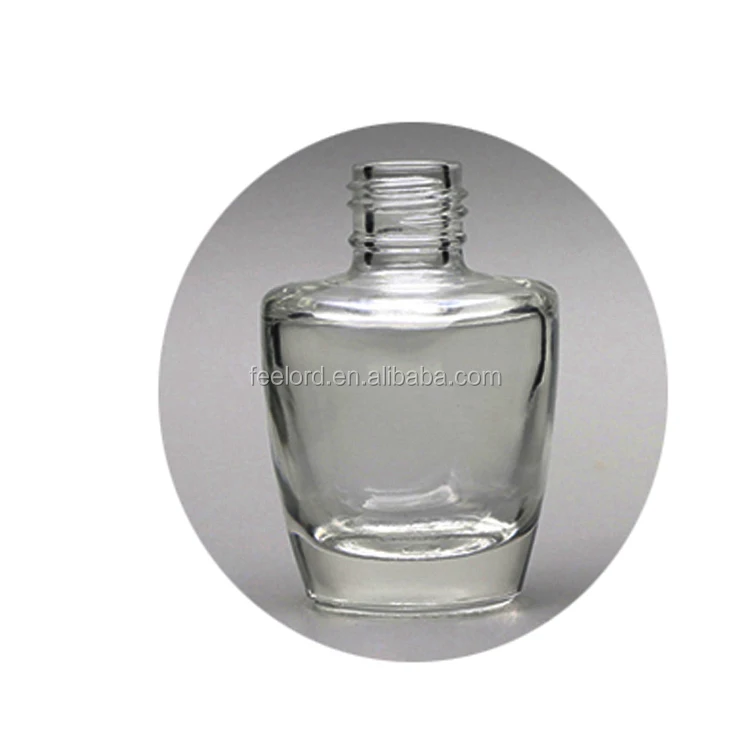15ml big nail gel polish bottle FD0447-02 clear nail polish glass bottle