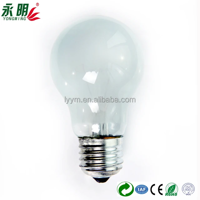 
220V 25W E27 incandescent clear frosted bulb 