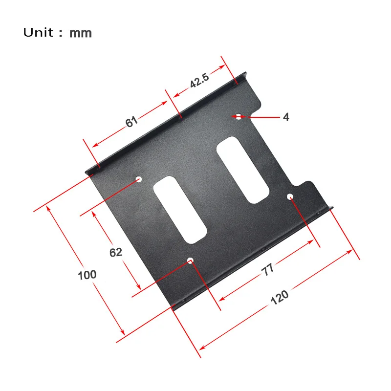 New Model Solid State 2.5 to 3.5 inch Converter Metal Mounting SSD sata Hard disk HDD Hard Drive Bracket