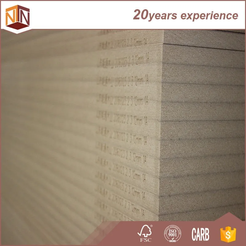 
Hot Sale 8 MM Plain Raw MDF / HDF Board Price in Shandong 
