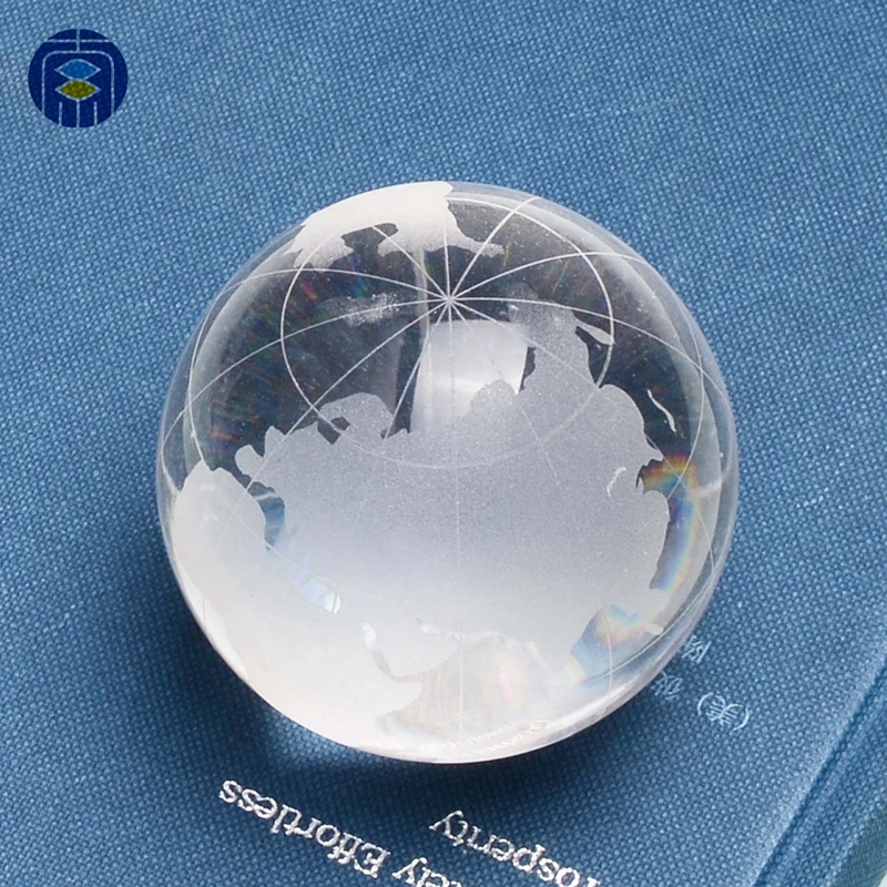 JuleeCrystal Factory Wholesale Round Crystal Globe Clear Glass Ball