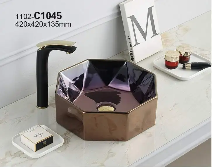 C1052 PATE bathroom vanity sink modern washbasin cabinet design