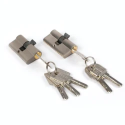 custom 60mm lock cylinder factory zinc case brass core computer key cylinder