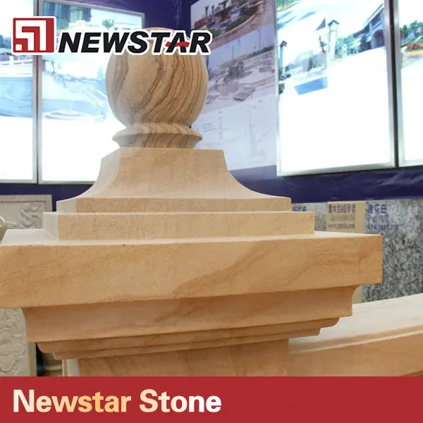 Newstar Sandstone Yellow Marble Columns
