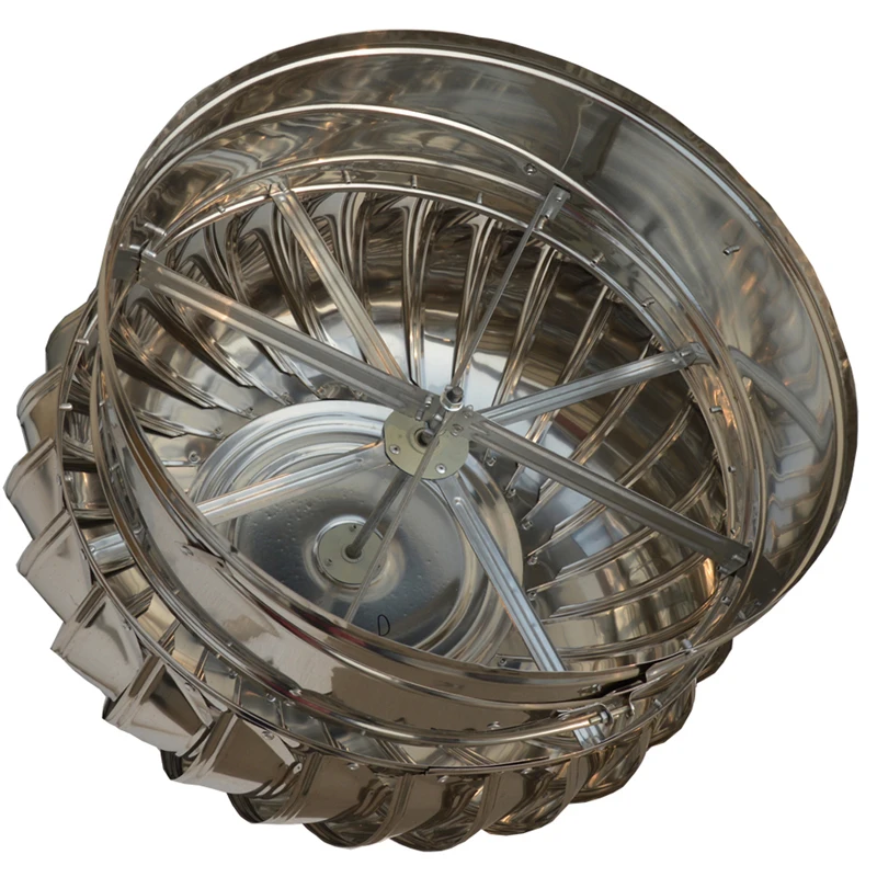 Spiral Henhouse Pig Dorm Room Swimming Pool Good Price Exhaust Fan Wind Turbine Ventilator Turbine Roof Stainless Steel Ce AC