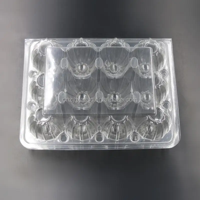 15 holes Clamshells Low Price wholesale Custom Clear Transparent Blister Plastic Egg Tray Packing tray for sale