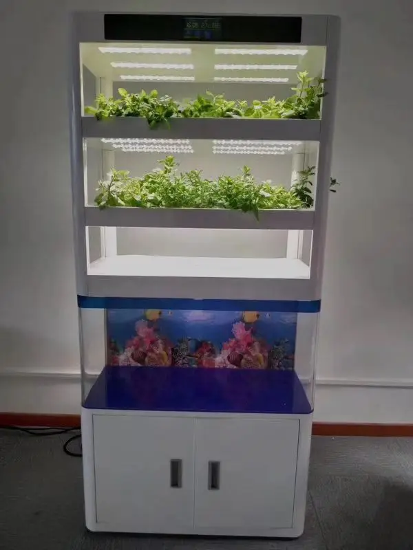 Indoor Aquaponic Hydroponic Growing Systems Vegetables Tower Home Garden