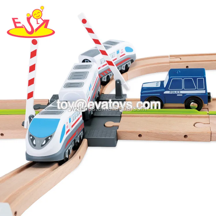 kid Wholesale simply design train toys wooden train track for preschool W04C144