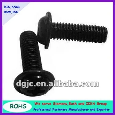 Черной головкой philllips крепежные винты с шайбой