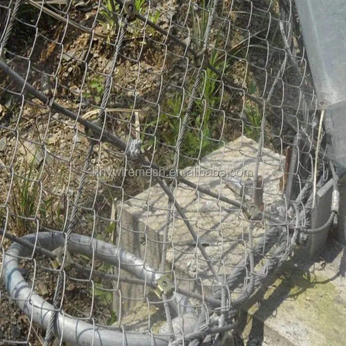slope protection netting rockfall barrier fence wire rope net