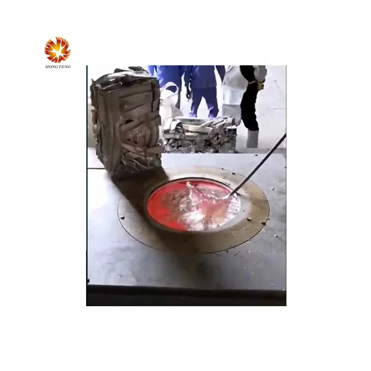 HONGTENG brand melting furnace 150kg for aluminium recycling to make ingots