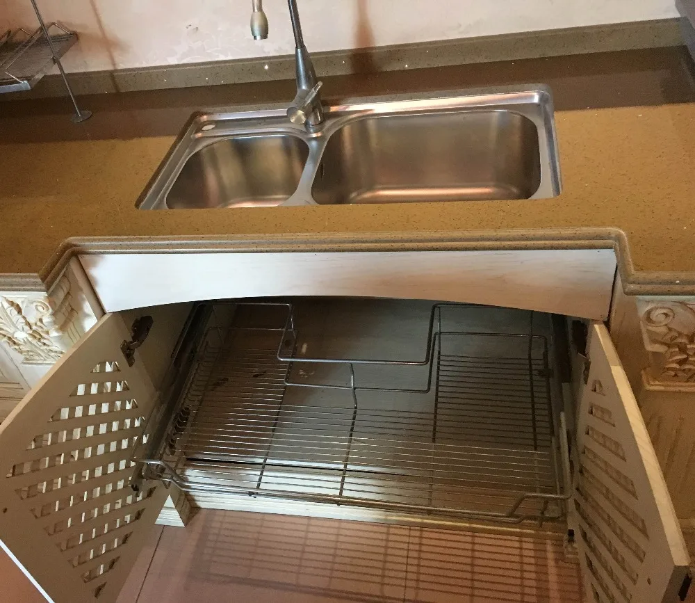 Free design of high-end villa projects luxury classic kitchen cabinets