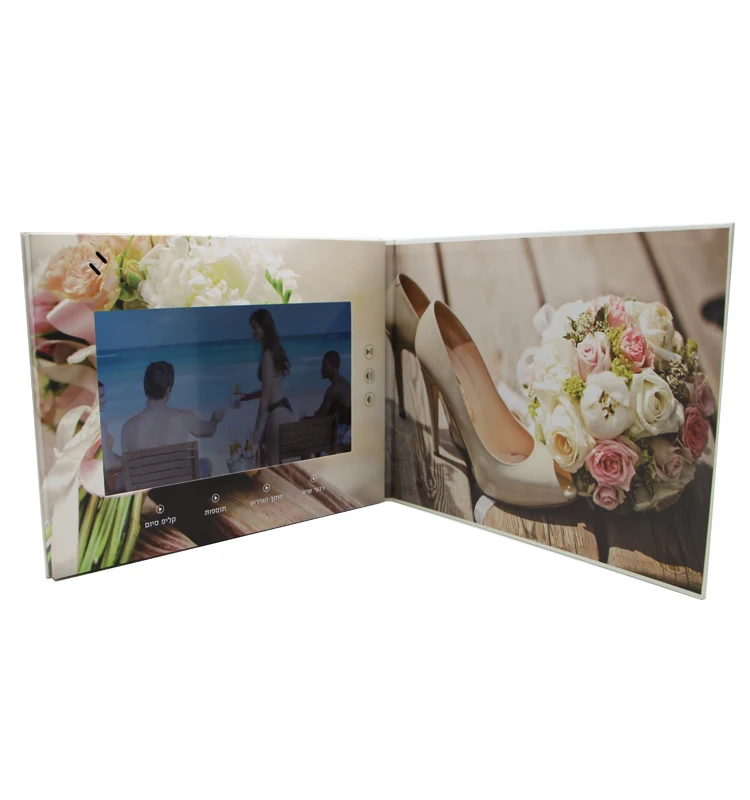 Custom 10.1 inch Video Greeting Card Module /Video Brochure with LCD Screen for invitation