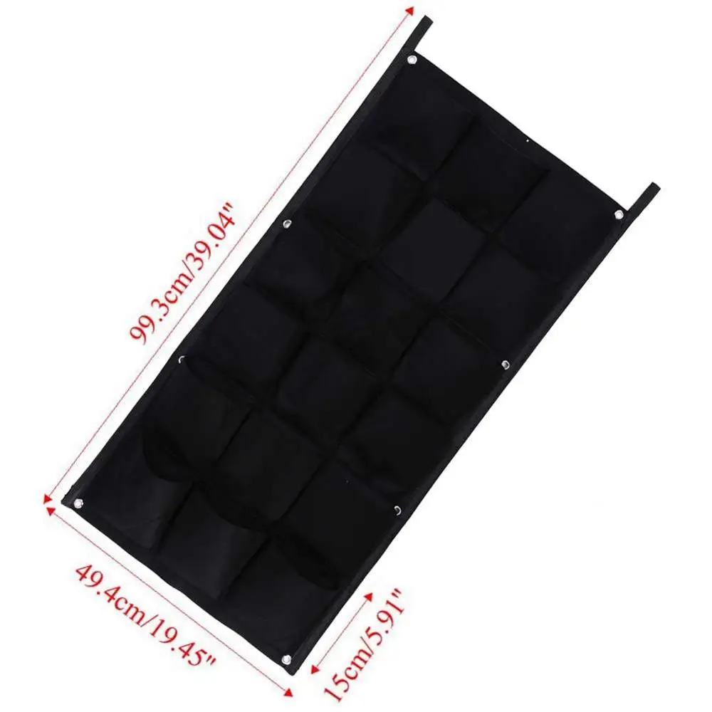 Flower Pots Planter On Wall Hanging Vertical Felt Gardening Plant Decor Green Field Grow Container Bags