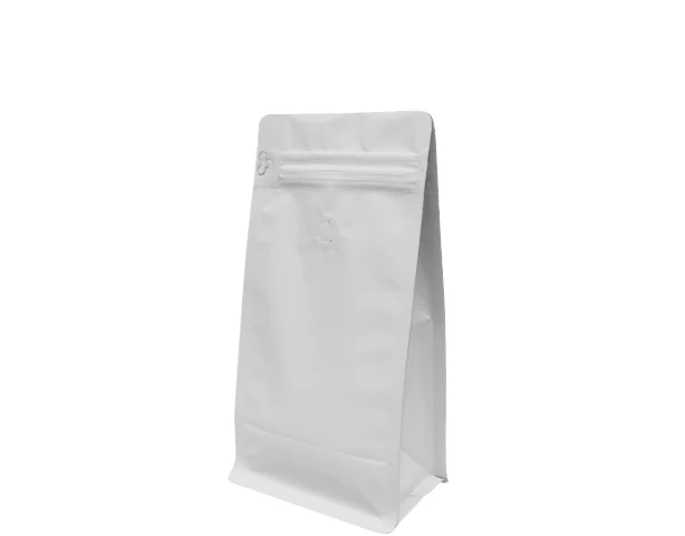 Biodegradable plastic bag custom zip lock flat bottom pouch