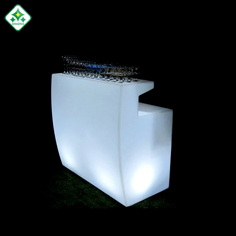 
luminous cocktail table , glow mobile cocktail bar counter, led portable cocktail bar 