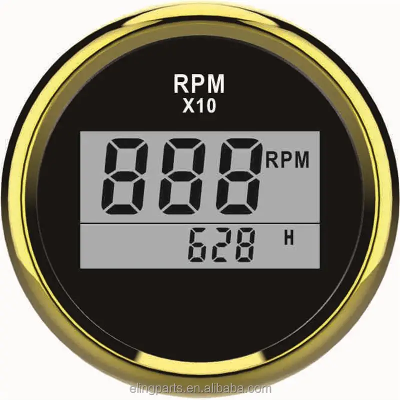 52 мм Универсальный мотоцикл трактор Лодка Автомобильный цифровой тахометр тахометре с счетчика 9990 об./мин.
