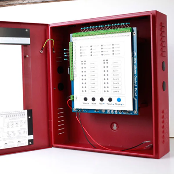 Профессиональные dc24v 16 зоны панель управления пожарной сигнализации