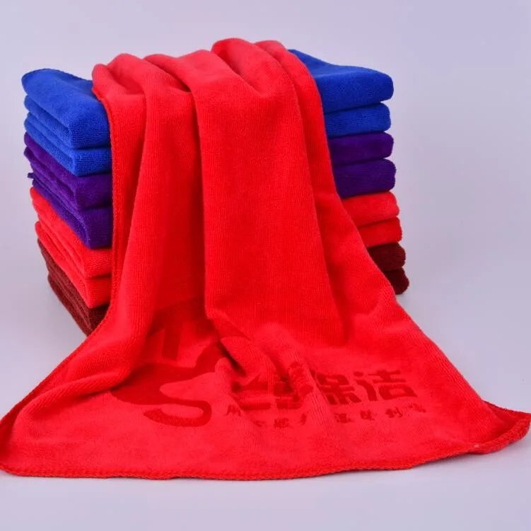 Factory Wholesale customized design logo reactive printed hotel bath towel Quick-Dry microfiber towel