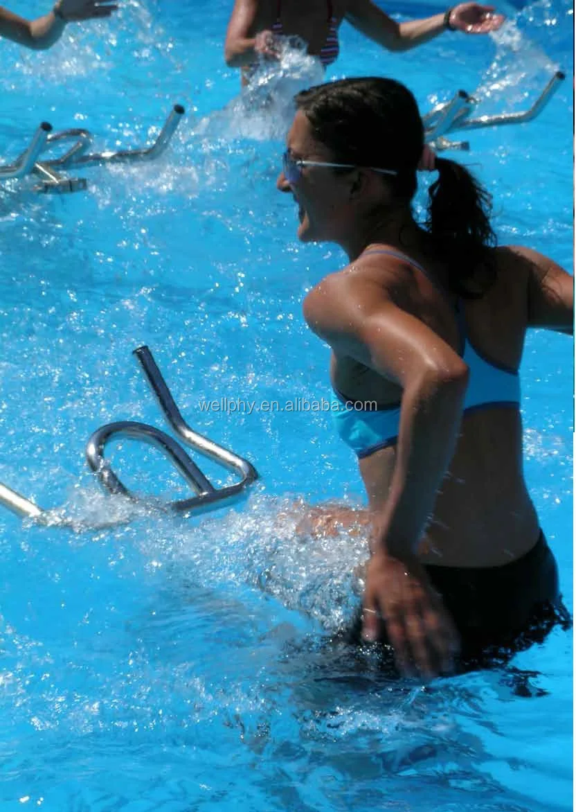 Commercial Stainless steel Aqua bike for pool water Fitness training