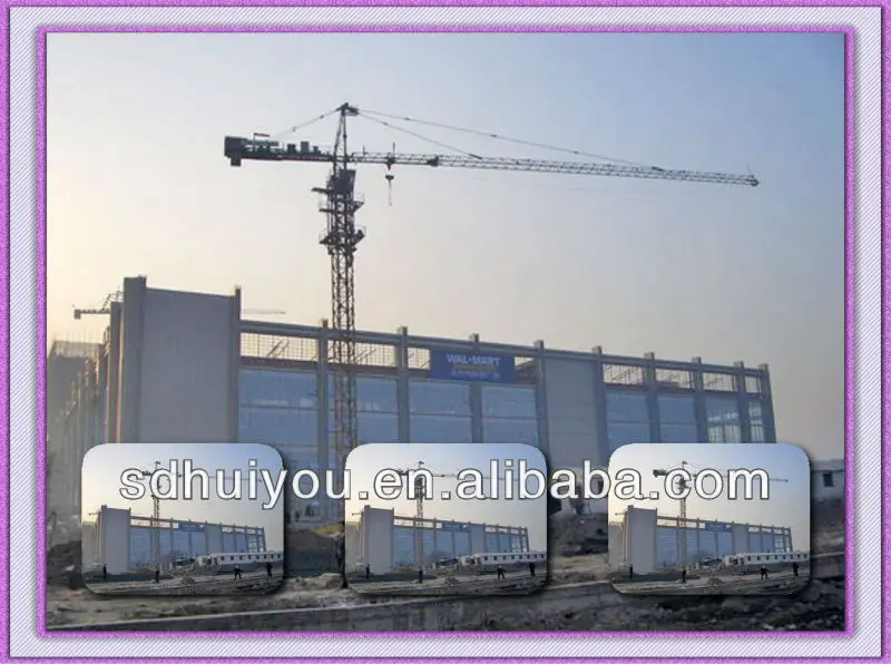 
small qtz40 manual construction telescopic tower crane 