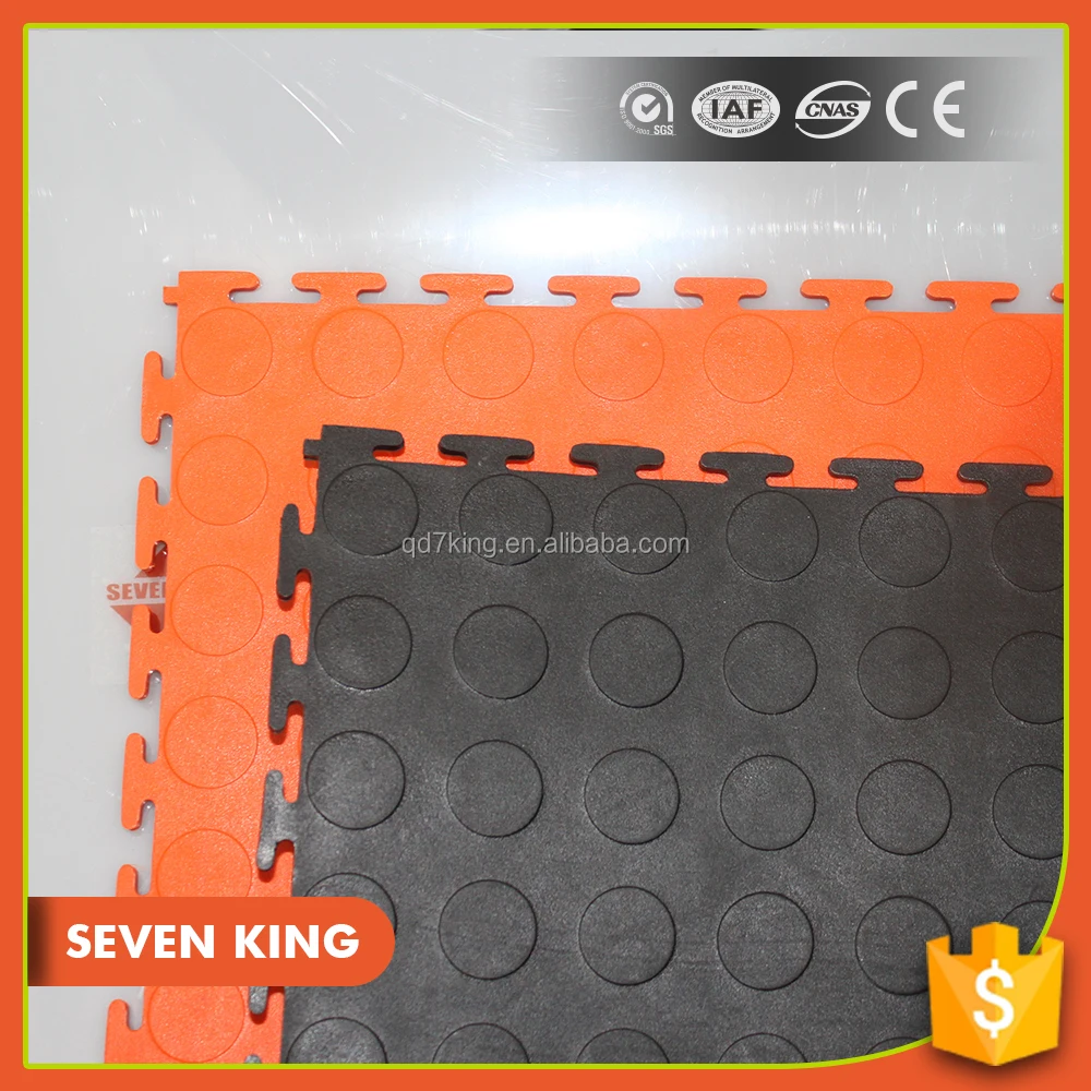 Qingdao 7king New type vinyl flooring pvc garage floor tile with high quality