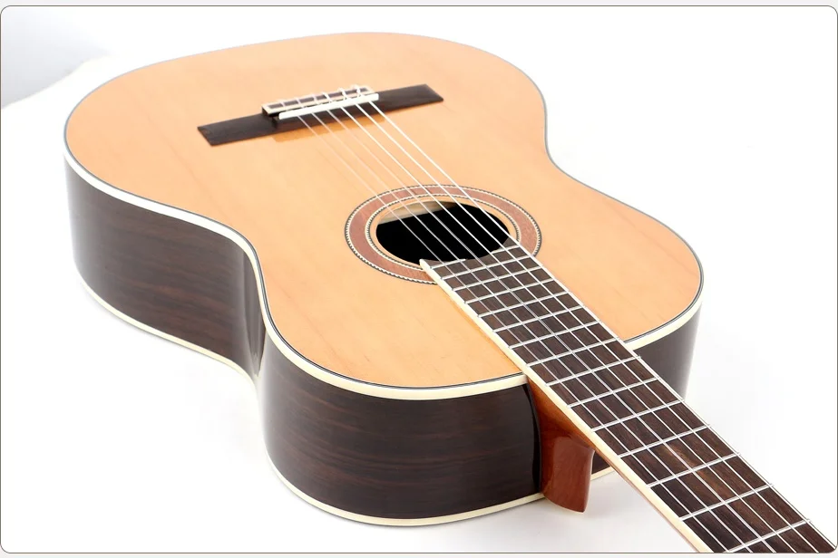 High end custom 6 strings 39 inch  rosewood classical guitar by handmade