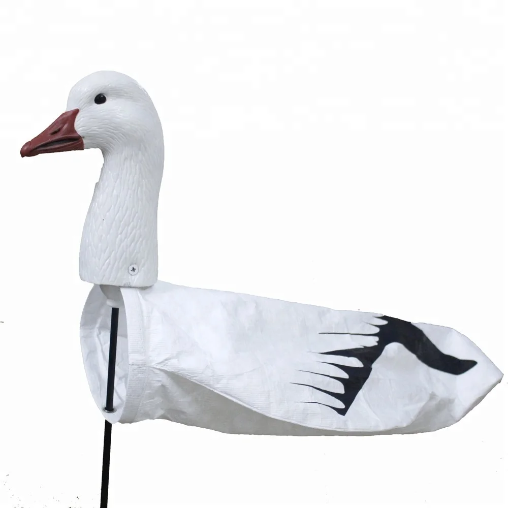 Outdoor Hunting Decoy Tyvek Screen Printing Windsock EVA Plastic Snow Goose Wind Socks Plastic Goose Decoy