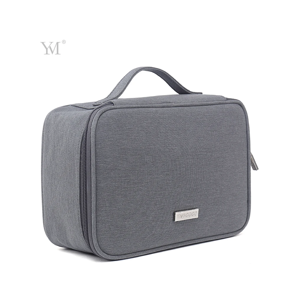 YM&COCO large capacity portable handle waterproof canvas mens travel toilet bag