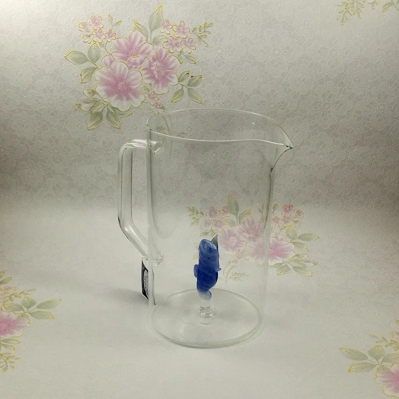 2021 New Released Creative Glass Jar/Giant Boro Glass Jar/2L Glass Jug with Figurine Seahorse Inside for Kitchen Glassware