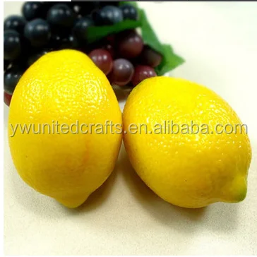 mini artificial decorative plastic lemons fruit and lemons