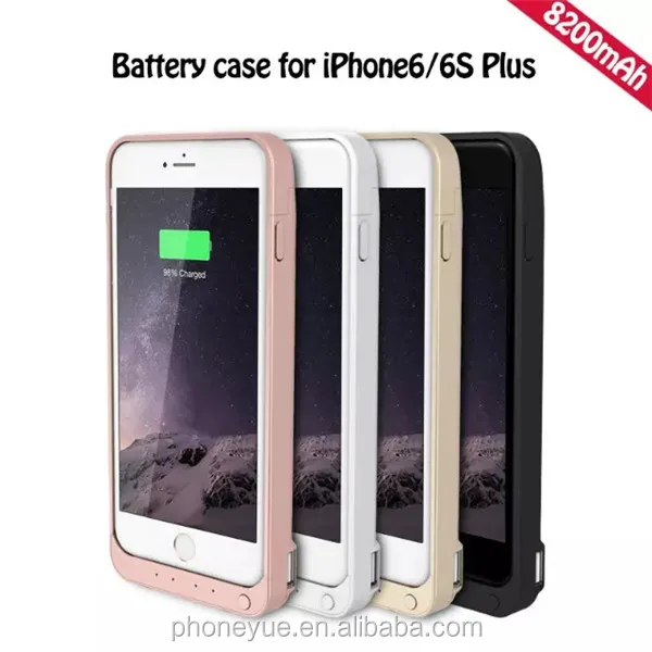 8200 мАч замена портативный внешний аккумулятор power bank чехол для iphone 6/6 s