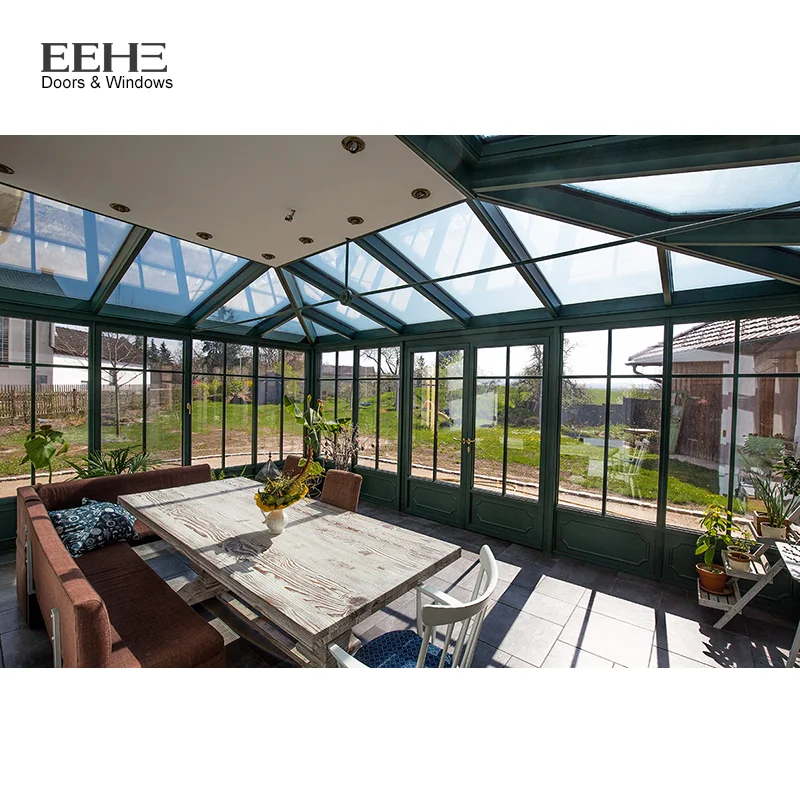 Outdoor Aluminum Frame Glass Sunrooms For Sale