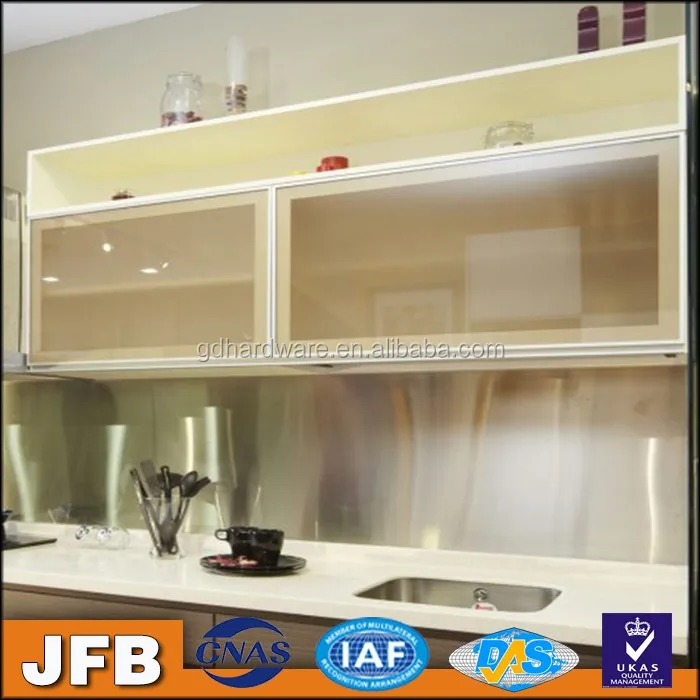 made in China home furniture kitchen accessories kitchen cabinet aluminum frame glass door kitchen cabinet doors with glass