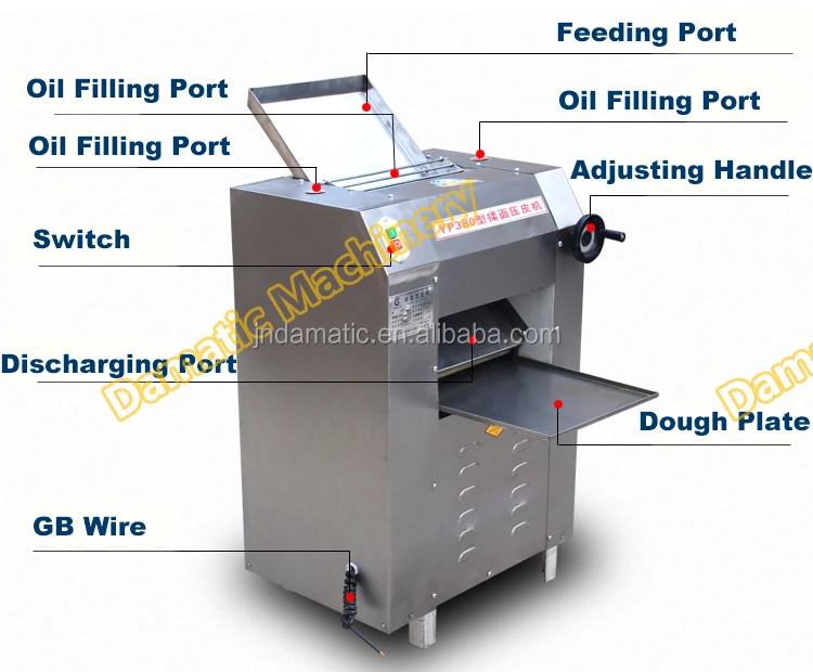 Машина для производства зерновых продуктов/YP350 полуавтоматическая машина для завальцовки теста