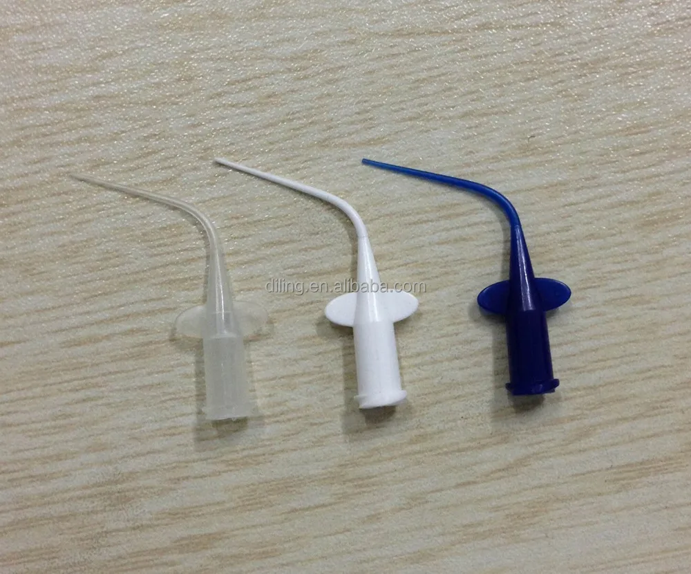 Полипропиленовые одноразовые длинные Изогнутые Стоматологические иглы, капиллярные наконечники