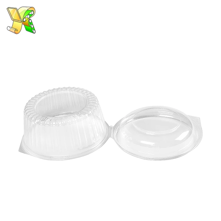 
Fruit storage container plastic biodegradable food containers 32oz plastic salad bowl with lid 