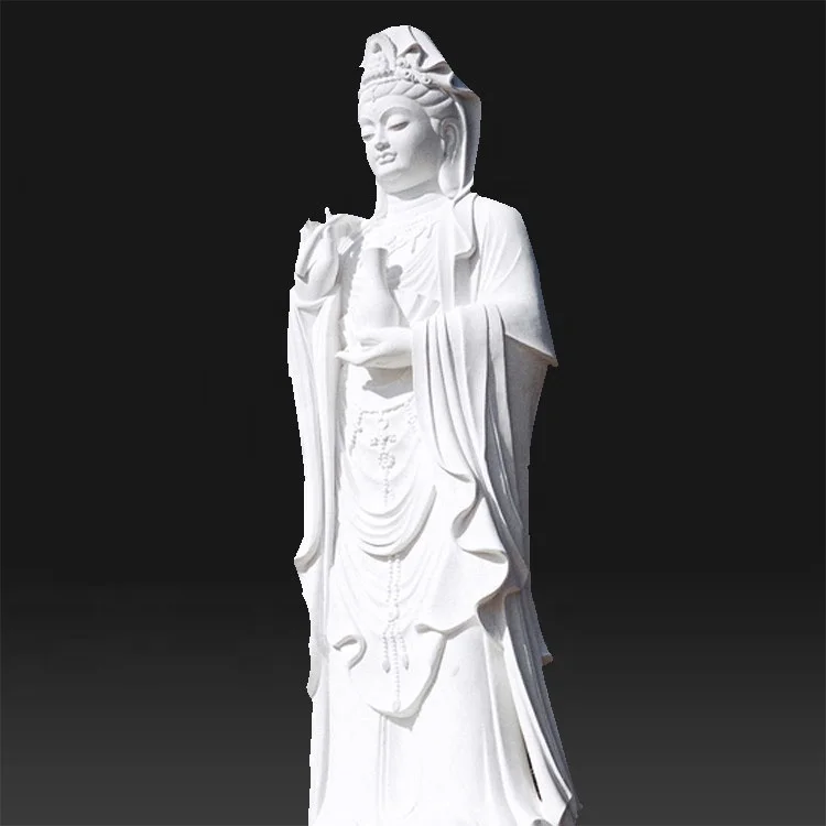 Outdoor Garden White Female Alabaster Statues Buddha Lady for Sale Outdoor / Garden Decoration Online Technical Support EASTERN