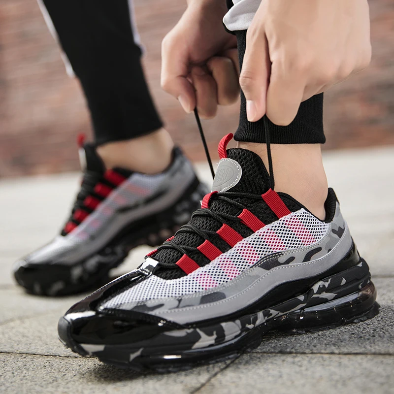 Jinjiang factory mesh air sport shoes  tennis shoes sport shoes men