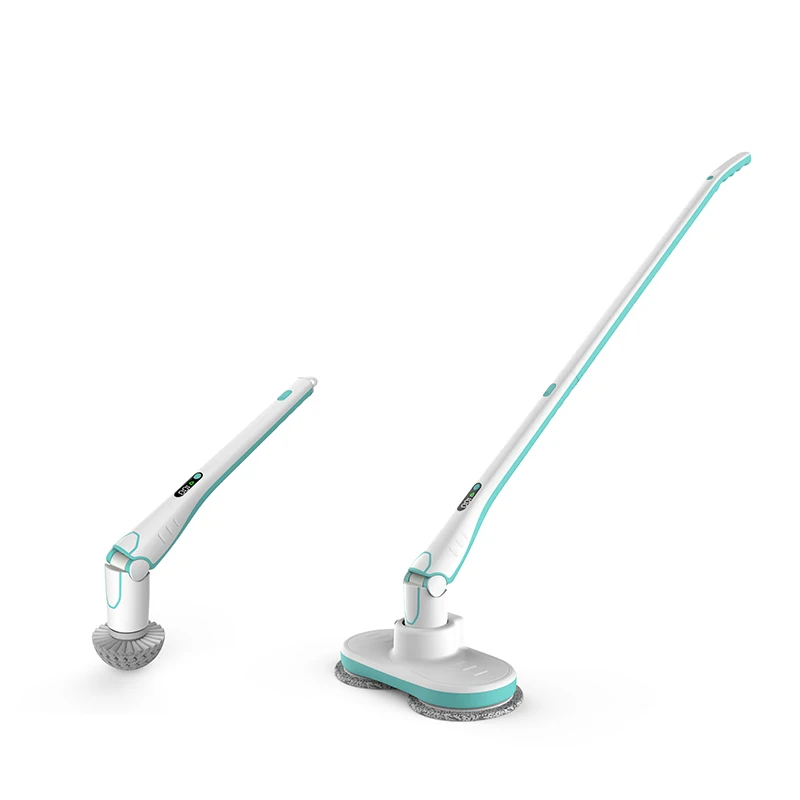 Household Cleaning 360 Rotary Dual Spin Mop Free Length and Angle Adjustment Pool Cleaner BBQ Grill Brush Window Cleaning Mop