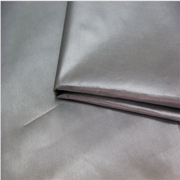 Hot Selling 170T 180T 190T 210T 240T 290T PVC PU PA SILVER coated polyester conductive fabric