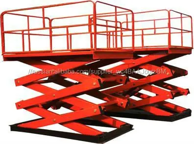 10 м стационарных жилых трейлер scissor лифт/Вертикальной грузовой лифт Scissor, CE