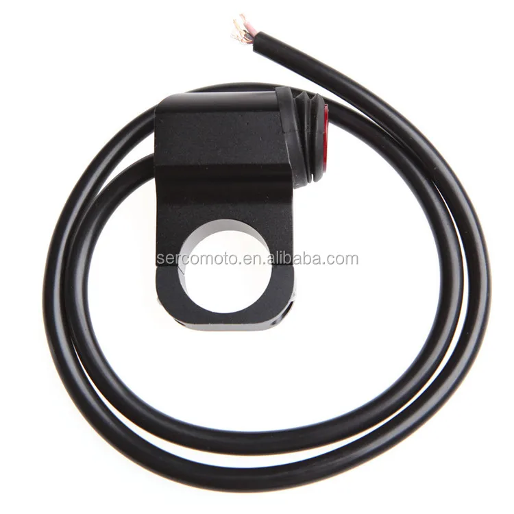 High Quality Black Aluminium Alloy Waterproof Motorcycle Switch Push Button