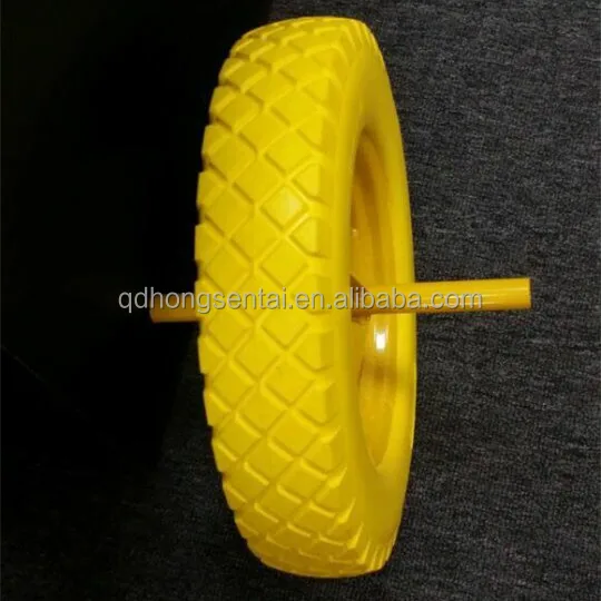 14 inch 14x4 16 inch 16x4 350-8 400-8 PU Foam Spoke Wheels for Wheelbarrow
